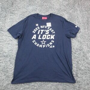 Dallas Cowboys Shirt Mens XL NFL Football 2023 NFC East It's A Lock Nike NWT